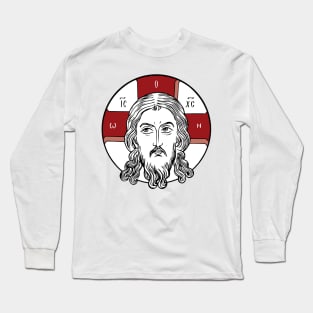 Icon Not Made With Hands | The Holy Face | Face of Christ Long Sleeve T-Shirt